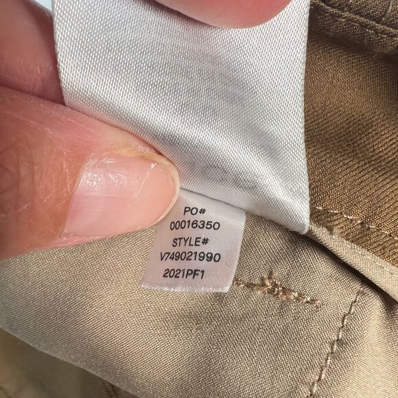 Vince Darted Pull-on Pants In Dark Hazel Tan Brown Viscose Straight Leg Large - Picture 13 of 13